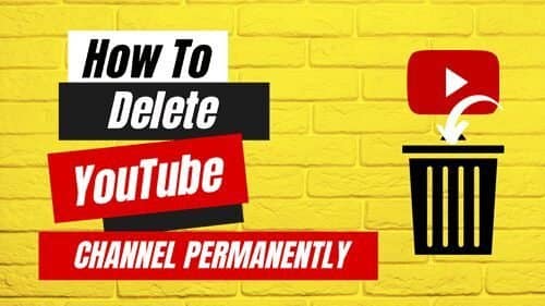 youtube channel deletion